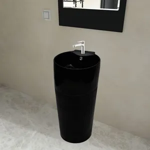 Comparateur de prix : vidaXL Vasque à trou de trop-plein/robinet céramique de salle de bain