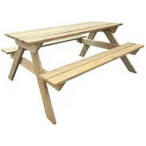Comparateur de prix : vidaXL Table de pique-nique 150 x 135 x 71,5 cm Bois