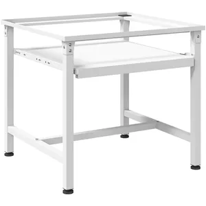 Comparateur de prix : vidaXL Socle pour machine à laver avec étagère coulissante Blanc