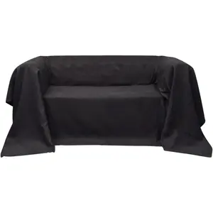 Comparateur de prix : vidaXL Housse de canapé Micro-suède Anthracite 270x350 cm