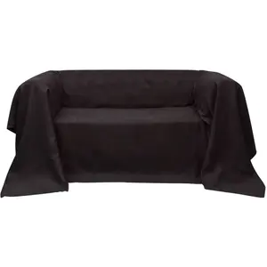 Comparateur de prix : vidaXL Housse de canapé Micro-suède Marron 140x210 cm