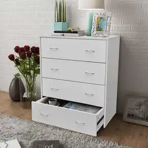 Comparateur de prix : vidaXL Buffet avec 4 tiroirs 60x30,5x71 cm Blanc