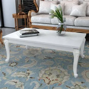 Comparateur de prix : vidaXL Table basse 115x65x42 cm Blanc brillant