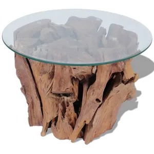 Comparateur de prix : vidaXL Table basse Bois flottant de teck massif 60 cm