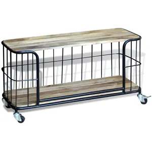 vidaXL Meuble TV 100 x 40 x 45 cm Bois de manguier massif pas cher