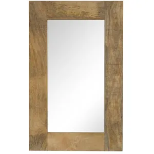 Comparateur de prix : vidaXL Miroir Bois de manguier massif 50 x 80 cm