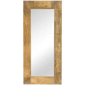 Comparateur de prix : vidaXL Miroir Bois massif de manguier 50 x 110 cm
