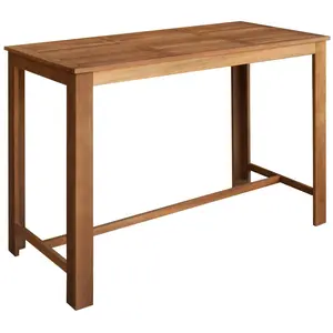 Comparateur de prix : vidaXL Table de bar Bois d'acacia solide 150 x 70 x 105 cm