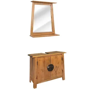 Comparateur de prix : vidaXL Mobilier de salle de bain Bois de pin massif