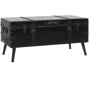 Comparateur de prix : vidaXL Table basse MDF et acier 102 x 51 x 48 cm