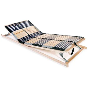 Comparateur de prix : vidaXL Sommier à lattes avec 42 lattes 7 zones 80 x 200 cm