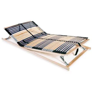 Comparateur de prix : vidaXL Sommier à lattes avec 42 lattes 7 zones 140 x 200 cm