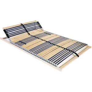 Comparateur de prix : vidaXL Sommier à lattes avec 42 lattes 7 zones 140 x 200 cm