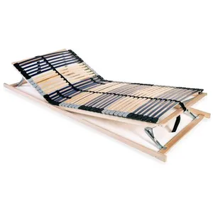 Comparateur de prix : vidaXL Sommier à lattes avec 42 lattes 7 zones 70 x 200 cm