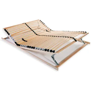 Comparateur de prix : vidaXL Sommier à lattes avec 28 lattes 7 zones 100 x 200 cm