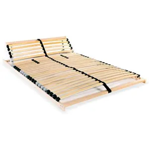 Comparateur de prix : vidaXL Sommier à lattes avec 28 lattes 7 zones 100 x 200 cm