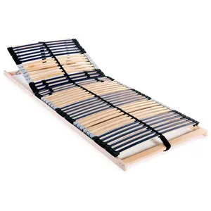 Comparateur de prix : vidaXL Sommier à lattes avec 42 lattes 7 zones 80 x 200 cm