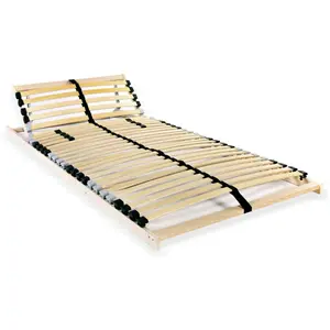 Comparateur de prix : vidaXL Sommier à lattes avec 28 lattes 7 zones 70 x 200 cm
