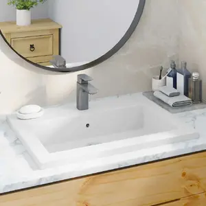 Comparateur de prix : vidaXL Lavabo en granit 600 x 450 x 120 mm Blanc