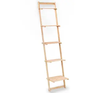 Comparateur de prix : vidaXL Étagère murale échelle bois de cèdre 41,5 x 30 x 176 cm