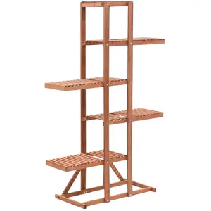 vidaXL Support pour plantes Bois cèdre 86 x 36 x 139 cm pas cher