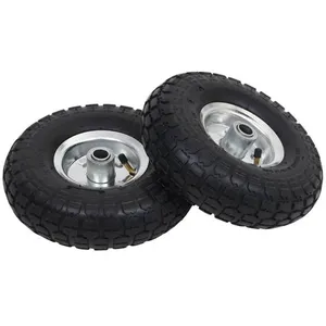 Comparateur de prix : vidaXL Roue de diable 2 pcs Caoutchouc 4.10/3.50-4 (260 x 83 mm)