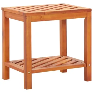 Comparateur de prix : vidaXL Table d'appoint Bois d'acacia massif 45 x 33 x 45 cm