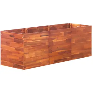 vidaXL Lit surélevé de jardin Bois d'acacia 150x50x50 cm