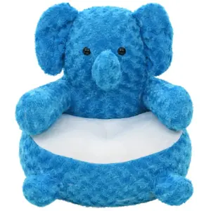 Comparateur de prix : vidaXL éléphant en peluche Bleu