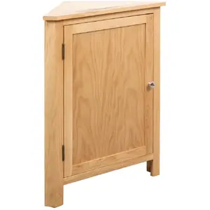 vidaXL Armoire d'angle 59 x 45 x 80 cm Bois de chêne massif pas cher