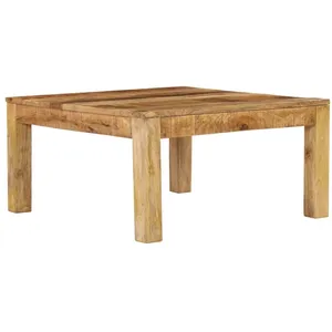 Comparateur de prix : vidaXL Table basse 80x80x40 cm Bois de manguier massif