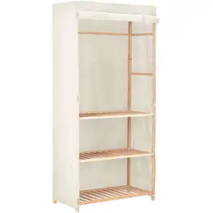 Comparateur de prix : vidaXL Garde-robe à 3 niveaux 79 x 40 x 170 cm