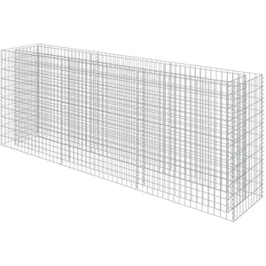 Comparateur de prix : vidaXL Lit surélevé à gabion Acier galvanisé 270x50x100 cm