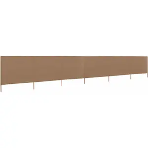 Comparateur de prix : vidaXL Paravent 6 panneaux Tissu 800 x 80 cm Taupe
