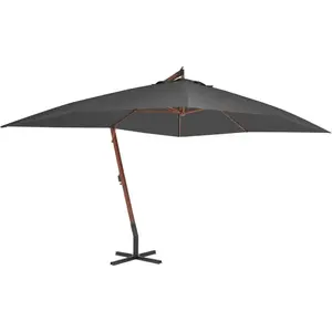 Parasol De Jardin À 3 Niveaux Avec Mât En Aluminium Taupe 2 M Vidaxl à