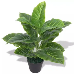 Comparateur de prix : vidaXL Plante Taro artificielle avec pot 45 cm Vert