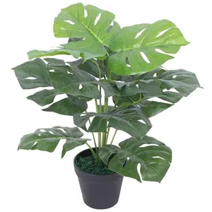 Comparateur de prix : vidaXL Plante Monstera artificielle avec pot 45 cm Vert