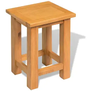 Comparateur de prix : vidaXL Table d'appoint 27 x 24 x 37 cm Bois de chêne massif