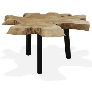 Comparateur de prix : vidaXL Table basse Teck authentique 80 x 70 x 38 cm