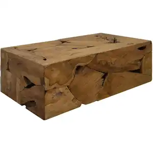 Comparateur de prix : vidaXL Table basse 90x50x30 cm Teck véritable Marron