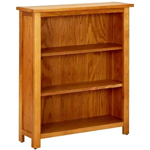 Comparateur de prix : vidaXL Bibliothèque à 3 étagères 70 x 22,5 x 82cm Bois de chêne massif