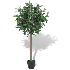 Comparateur de prix : vidaXL Laurier artificiel avec pot 120 cm Vert