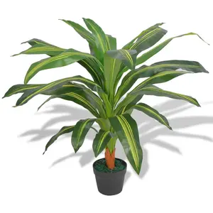 Comparateur de prix : vidaXL Plante artificielle avec pot Dracaena 90 cm Vert