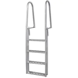 Comparateur de prix : vidaXL Échelle de piscine/quai à 4 marches Aluminium 167 cm