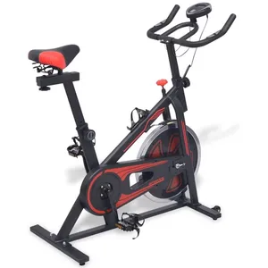 Comparateur de prix : vidaXL Vélo d'appartement avec capteurs de pouls Noir et rouge