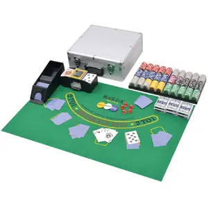 Comparateur de prix : vidaXL Jeu de Poker/Blackjack mixte avec 600 jetons Laser Aluminium