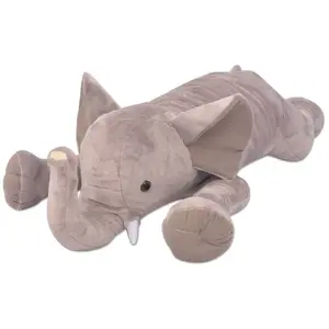 Vidaxl éléphant jouet en peluche xxl 95 cm 80192 pas cher