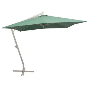 vidaXL Parasol 300 x 300 cm Poteau en Aluminium Vert
