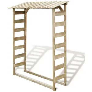 Comparateur de prix : VIDAXL Abri de Stockage du Bois de Chauffage 150x44x176 cm Pin Imprégné