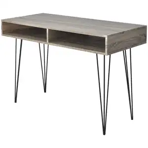 Comparateur de prix : vidaXL Bureau avec 2 compartiments Gris